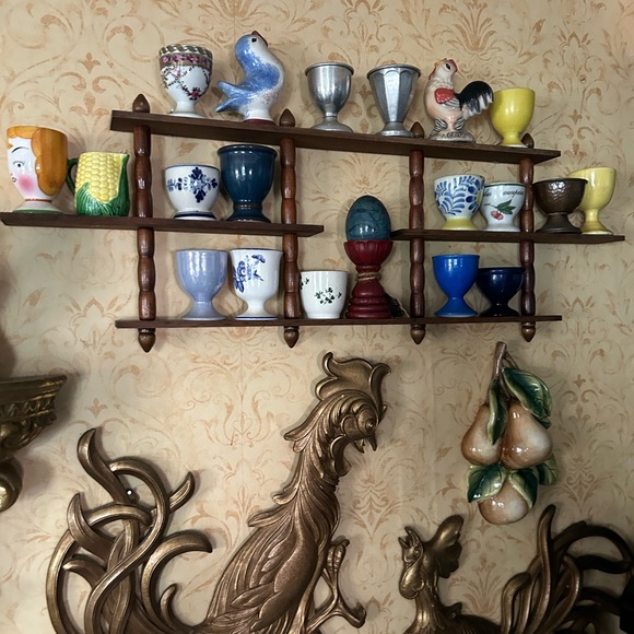 Vintage Rooster Chicken Egg Cup Holder - Picture 9 of 9